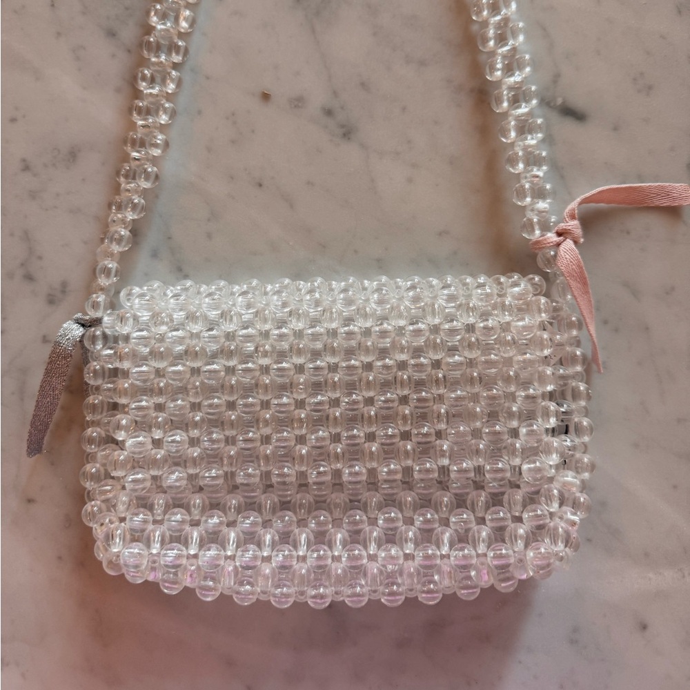 Zara Clear Beaded Mini Bag
